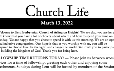 Church Life, March 13, 2022